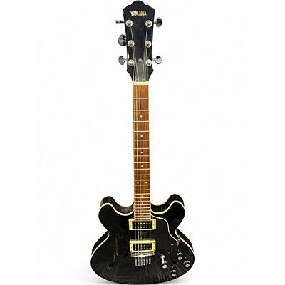 Used Yamaha SA500 Black Hollow Body Electric Guitar
