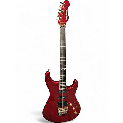 Used Yamaha SE1212 Red Solid Body Electric Guitar