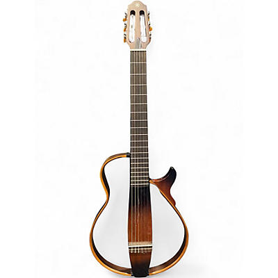 Used Yamaha SLG200N Brown Classical Acoustic Electric Guitar