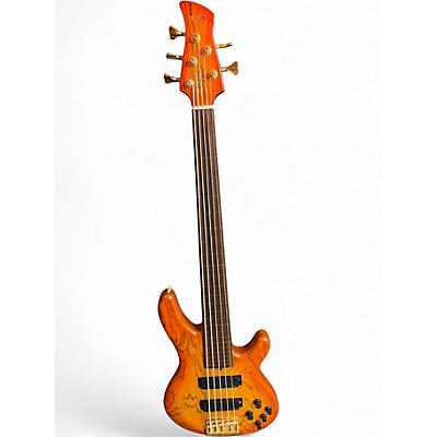 Used Yamaha TRB5IIF Brown Electric Bass Guitar