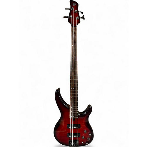 Used Yamaha TRB604FM DARK RED BURST Electric Bass Guitar DARK RED BURST