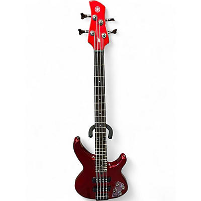 Used Yamaha TRBX304 Candy Apple Red Electric Bass Guitar