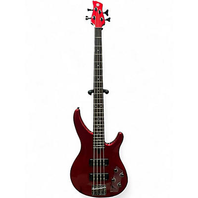 Used Yamaha TRBX304 Candy Apple Red Metallic Electric Bass Guitar