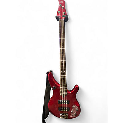 Used Yamaha TRBX304 Candy Apple Red Metallic Electric Bass Guitar