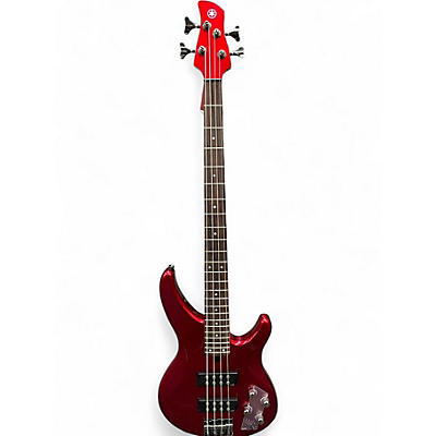 Used Yamaha TRBX304 Candy Apple Red Metallic Electric Bass Guitar