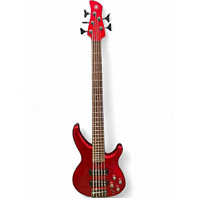 Used Yamaha TRBX305 Candy Apple Red Electric Bass Guitar