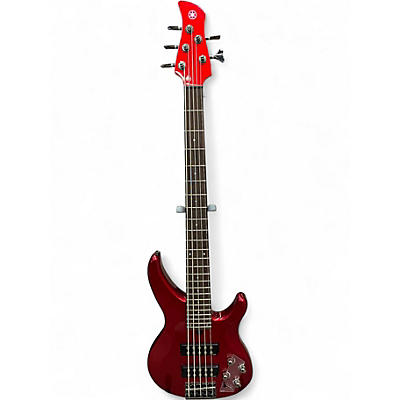 Used Yamaha TRBX305 Candy Apple Red Electric Bass Guitar