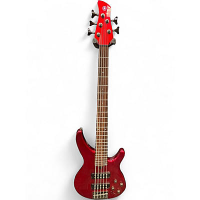 Used Yamaha TRBX305 Candy Apple Red Metallic Electric Bass Guitar