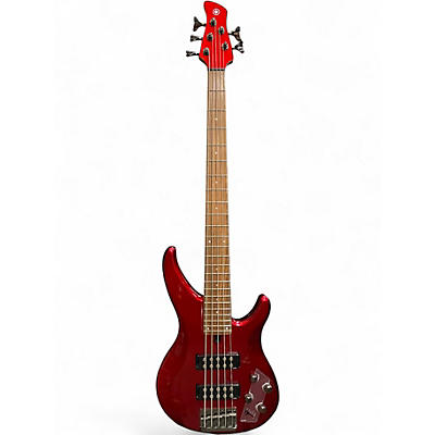 Used Yamaha TRBX305 Candy Apple Red Metallic Electric Bass Guitar