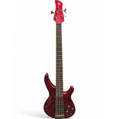 Used Yamaha TRBX305 Red Electric Bass Guitar