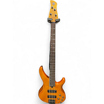 Used Yamaha TRBX604 Amber Electric Bass Guitar