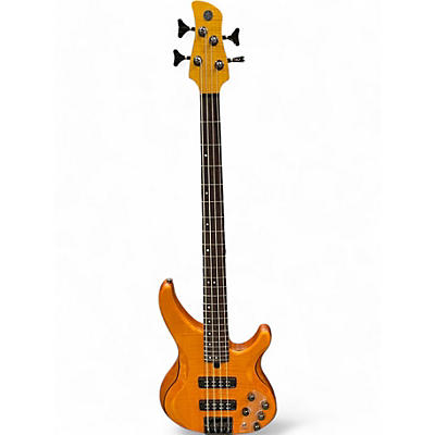 Used Yamaha TRBX604FM MATTE AMBER Electric Bass Guitar