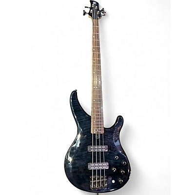 Used Yamaha TRBX604FM Trans Blue Electric Bass Guitar