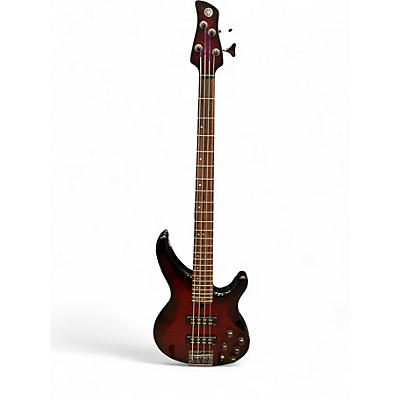 Used Yamaha TRBX604FM Trans Crimson Red Electric Bass Guitar