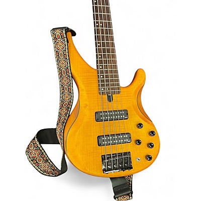 Used Yamaha TRBX605FM Natural Electric Bass Guitar