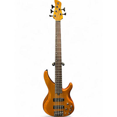 Used Yamaha TRBX605FM Natural Satin Electric Bass Guitar