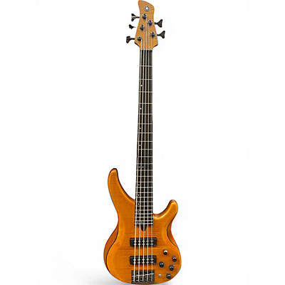 Used Yamaha TRBX605FM Orange Electric Bass Guitar