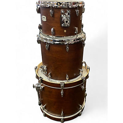 Used Yamaha Tour Custom Maple 3pc Brown Drum Kit