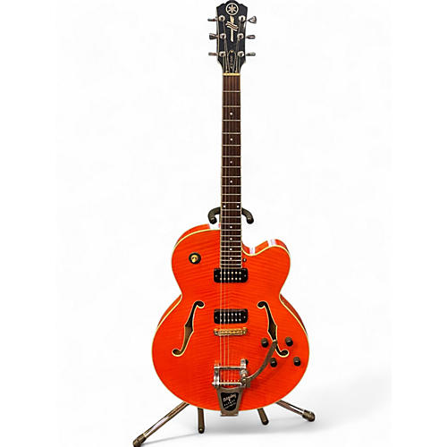 Used Yamaha aes1500b Orange Hollow Body Electric Guitar Orange
