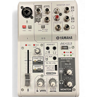 Used Yamaha ag03 mixing console Powered Mixer