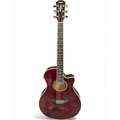 Used Yamaha apx10 red Acoustic Electric Guitar