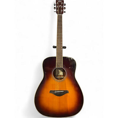 Used Yamaha fg-ta Tobacco Sunburst Acoustic Electric Guitar