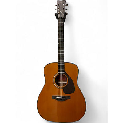 Used Yamaha fgx 5 red label Natural Acoustic Electric Guitar