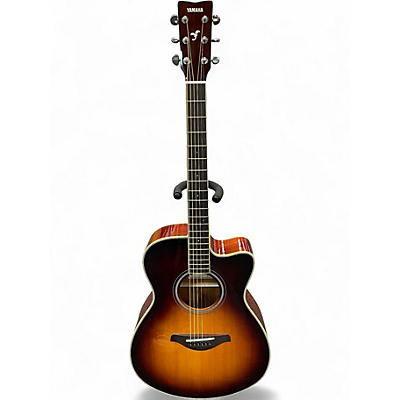 Used Yamaha fsc-ta Brown Sunburst Acoustic Electric Guitar