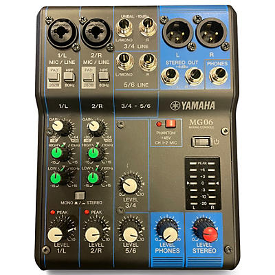 Used Yamaha mg06 Unpowered Mixer