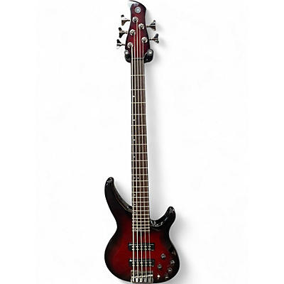 Used Yamaha trb605fm Red Burst Electric Bass Guitar