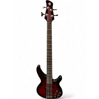 Used Yamaha trbx604fm Trans Red Electric Bass Guitar