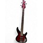 Used Yamaha trbx604fm trans maroon Electric Bass Guitar trans maroon