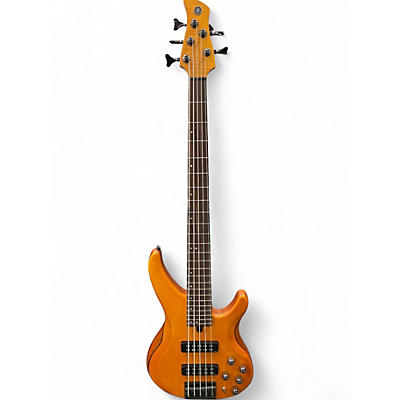 Used Yamaha trbx605fm Amber Electric Bass Guitar