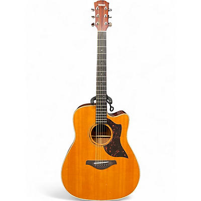 Used Yamha A3M Natural Acoustic Electric Guitar