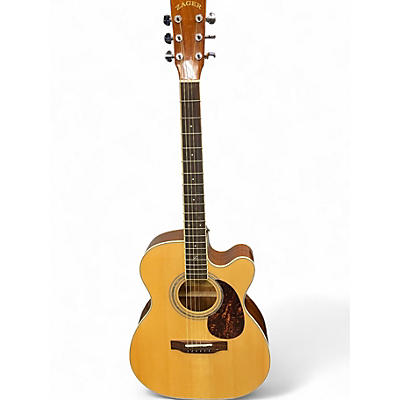 Used Zagar CAD 50 CE Natural Acoustic Guitar