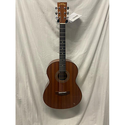 Zager Used Zager PARLOR Mahogany Acoustic Electric Guitar Mahogany