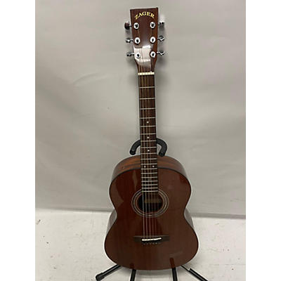 Zager Used Zager Parlor Mahogany Acoustic Electric Guitar