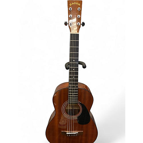 Zager Used Zager TRAVEL E/MHGY NATURAL MAHOGANY  Acoustic Electric Guitar NATURAL MAHOGANY