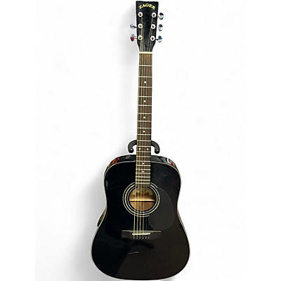 Used Zager ZAD-20E Black Acoustic Electric Guitar