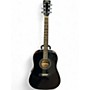 Used Zager ZAD-20E Black Acoustic Electric Guitar Black
