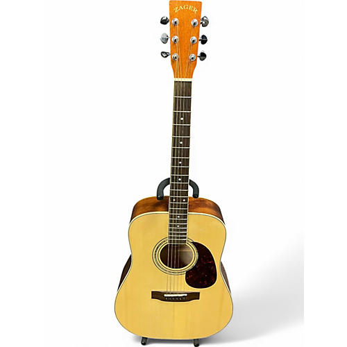 Used Zager ZAD-50 Natural Acoustic Guitar Natural