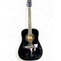 Used Zager ZAD-50BK Black Acoustic Guitar Black
