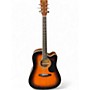 Used Zager ZAD-50CE 2 Tone Sunburst Acoustic Electric Guitar 2 Tone Sunburst