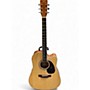 Used Zager ZAD-50CE/N Natural Acoustic Electric Guitar Natural