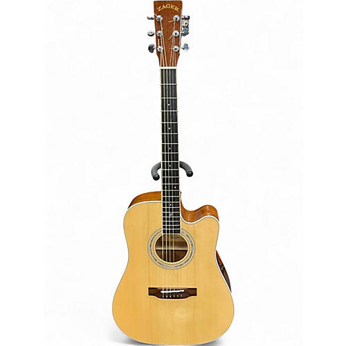 Used Zager ZAD-50CE Natural Acoustic Electric Guitar Natural