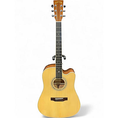 Used Zager ZAD-50CE Natural Acoustic Electric Guitar