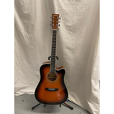 Zager Used Zager ZAD-50CE/VS 2 Tone Sunburst Acoustic Electric Guitar