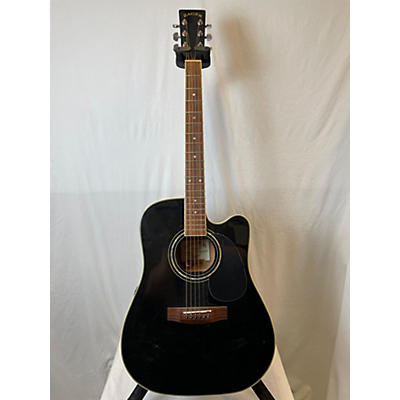 Zager Used Zager ZAD 50ce Black Acoustic Electric Guitar