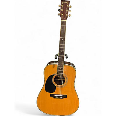 Used Zager ZAD-80/N Left Handed Natural Acoustic Guitar