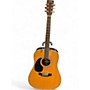 Used Zager ZAD-80/N Left Handed Natural Acoustic Guitar Natural